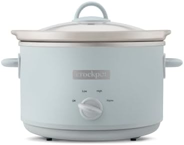 Crock-Pot 4.5 Quart Manual Slow Cooker – Macaroon Blue 3DJA