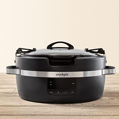 Crock-Pot Thermoshield 6 Quart Slow Cooker with Carry Handles 1FIG