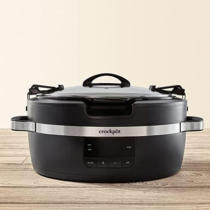 Crock-Pot Thermoshield 6 Quart Slow Cooker with Carry Handles 1FIG
