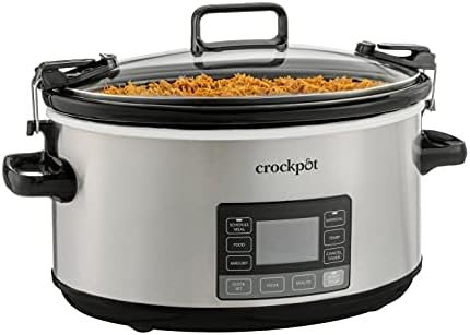 Crock-Pot 7 Quart Portable Programmable Slow Cooker with Timer LUF1