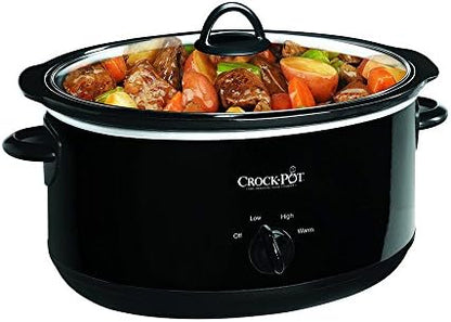 Crock-Pot 8 Quart Manual Slow Cooker – Black WAGI