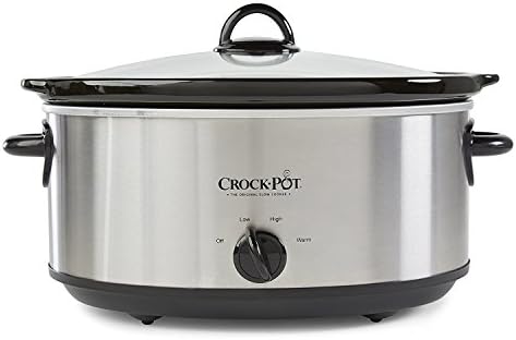Crock-Pot 7 Quart Oval Manual Slow Cooker – Stainless Steel OBYI