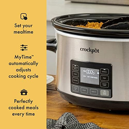 Crock-Pot 7 Quart Portable Programmable Slow Cooker with Timer LUF1