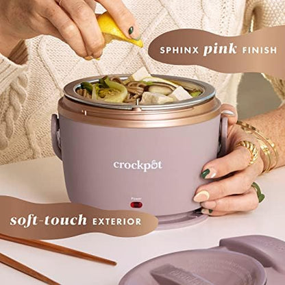 Crock-Pot Electric Lunch Box Food Warmer 20oz – Blush Pink DRWI