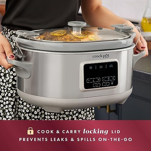 Crock-Pot 7 Quart Programmable Cook & Carry Slow Cooker CSRD