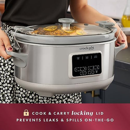 Crock-Pot 7 Quart Programmable Cook & Carry Slow Cooker CSRD