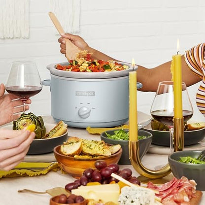 Crock-Pot 4.5 Quart Manual Slow Cooker – Macaroon Blue 3DJA