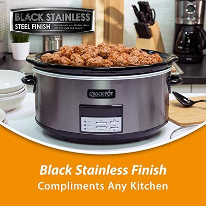 Crock-Pot 8 Quart Programmable Slow Cooker with Auto Warm WMZJ