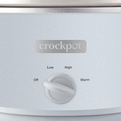 Crock-Pot 4.5 Quart Manual Slow Cooker – Macaroon Blue 3DJA