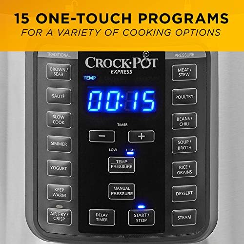 Crock-Pot Express Crisp 8 Quart 10-in-1 Pressure Cooker C46X