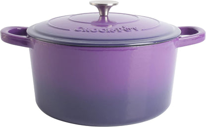 Crock-Pot 3 Quart Enameled Cast Iron Dutch Oven – Aqua RA45