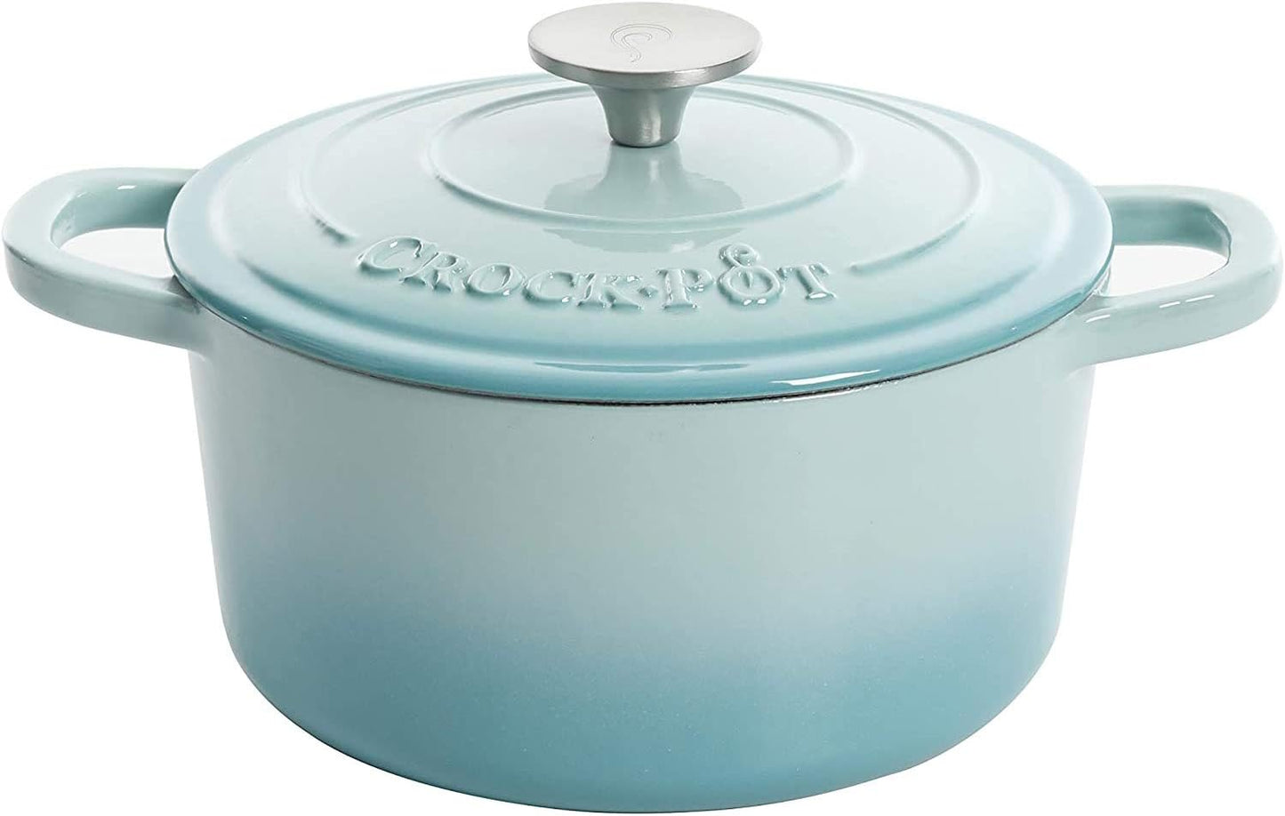 Crock-Pot 3 Quart Enameled Cast Iron Dutch Oven – Aqua RA45