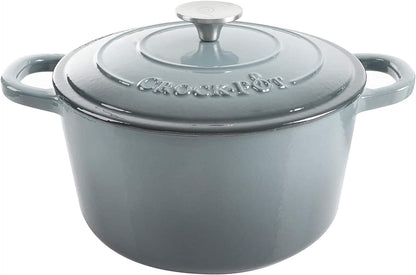 Crock-Pot 3 Quart Enameled Cast Iron Dutch Oven – Aqua RA45