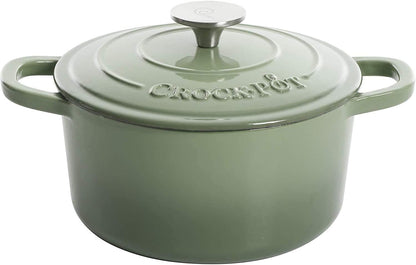 Crock-Pot 3 Quart Enameled Cast Iron Dutch Oven – Aqua RA45