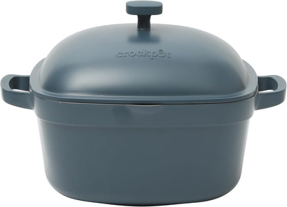Crock-Pot 3 Quart Enameled Cast Iron Dutch Oven – Aqua RA45