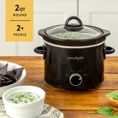 Crock-Pot 2 Quart Mini Slow Cooker – Classic Compact Cooker 9F2U